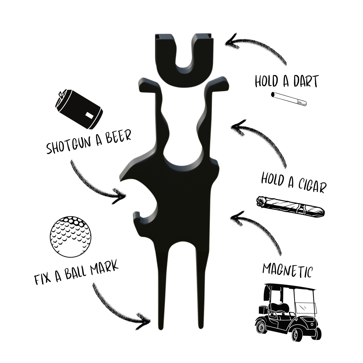 Gimme Golf Tool - With Dart Attachment